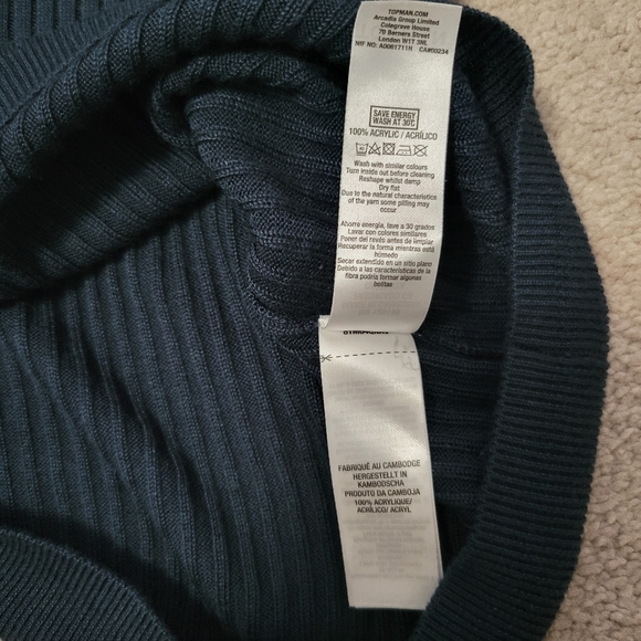 TOPMAN Knitted Short Sleeve Sweater - Picture 6 of 6